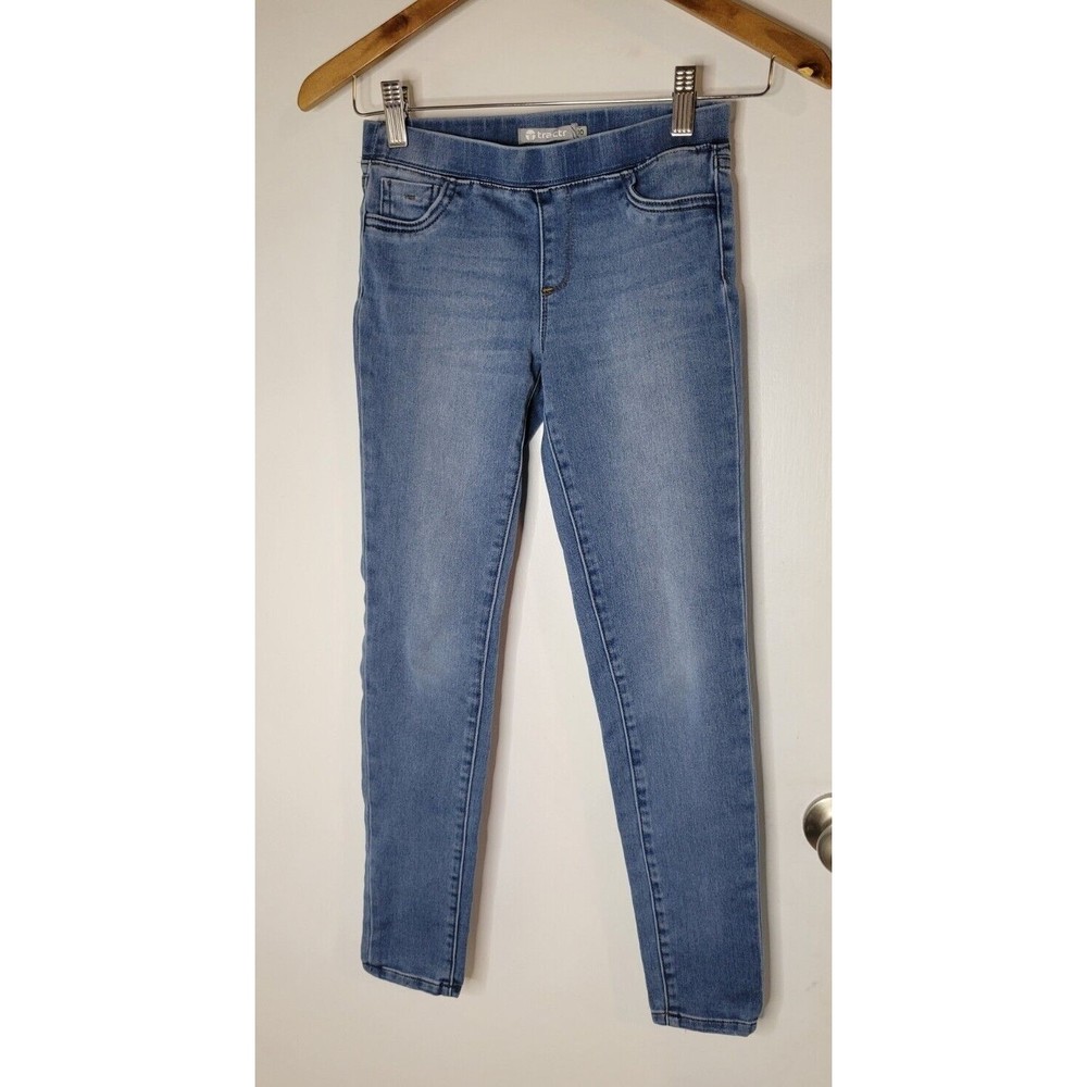 Tractr Girls Blue Pull On Stretch Denim Girls Size 10